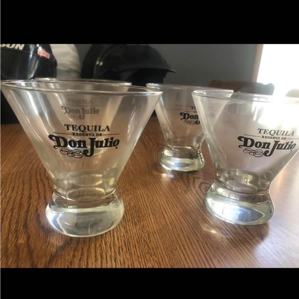 Don Julio Tequila Glasses - set of 4 - 4.5 inches tall